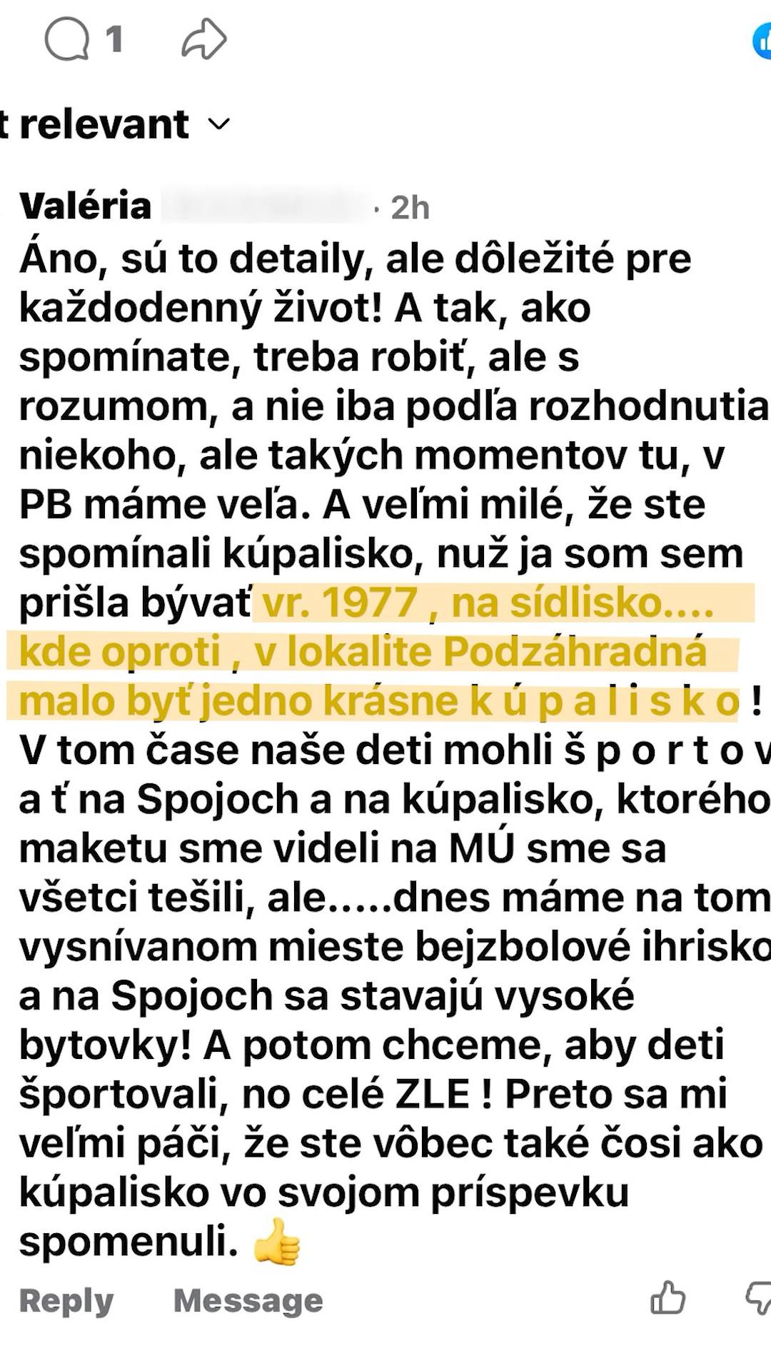 Fotografia k príspevku: Podunajské Biskupice si zaslúžia viac než len čiastkové riešenia. Zaslúžia si víziu. Pod mojím minul